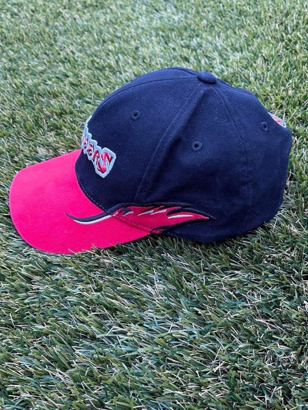Vintage Tampa Bay Buccaneers Flame Velcro Back Hat